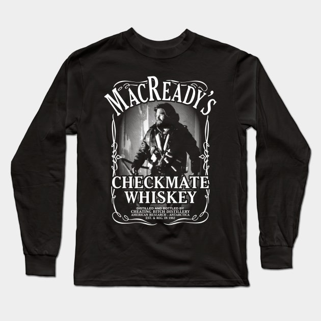 MacReady's Checkmate Whiskey Long Sleeve T-Shirt by ilcalvelage